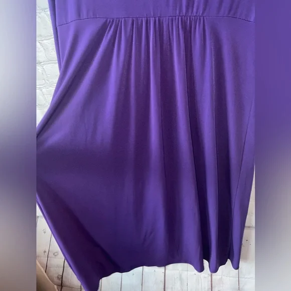 Sangria Dark Purple long sleeve dress size 14 - Picture 11 of 11